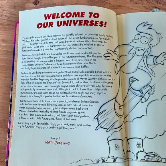 Simpsons Futurama Crossover Crisis Slipcase Bonus Reprint Comic Bongo 2010 - Picture 8 of 10